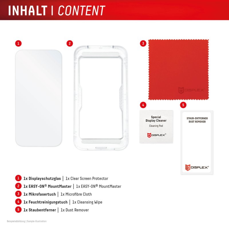 Displex 02252 écran et protection arrière de téléphones portables Protection d'écran transparent Apple 1 pièce(s)