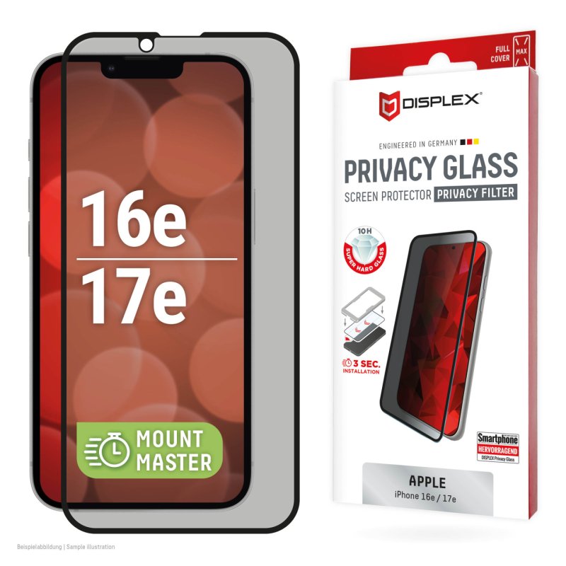 DISPLEX Privacy Glass MM Apple iPhone 16e/17e