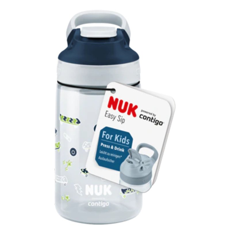 NUK 10255693 biberon 420 ml Bleu, Transparent