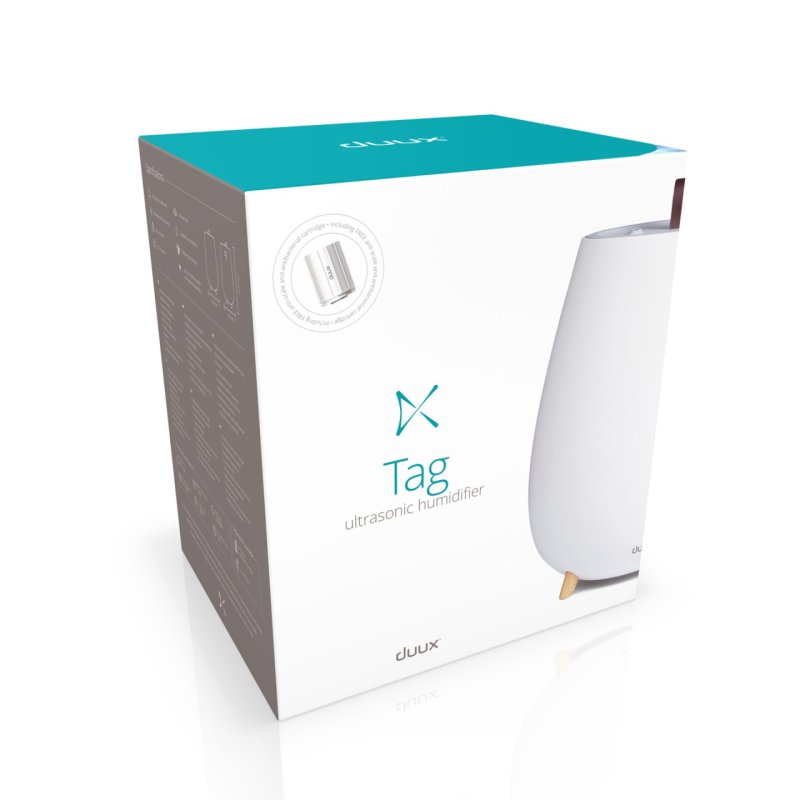 Duux Tag 2 humidifier Ultrasonic 2.5 L White 12 W