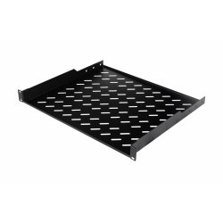 19" Fachboden fest für Serverschränke 60cm 1U schwarz