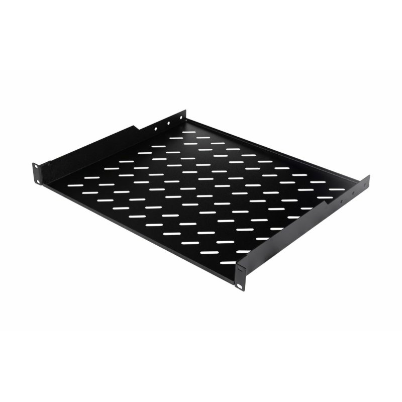 19" Fachboden fest für Serverschränke 60cm 1U schwarz
