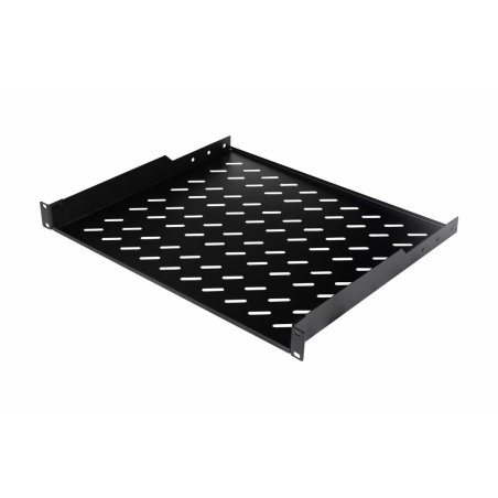 19" Fachboden fest für Serverschränke 60cm 1U schwarz