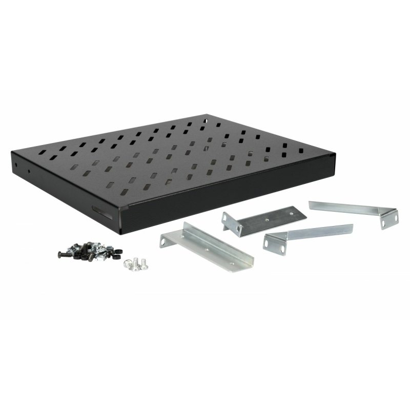 19" Fachboden var. für Serverschränke 35cm 1U schwarz