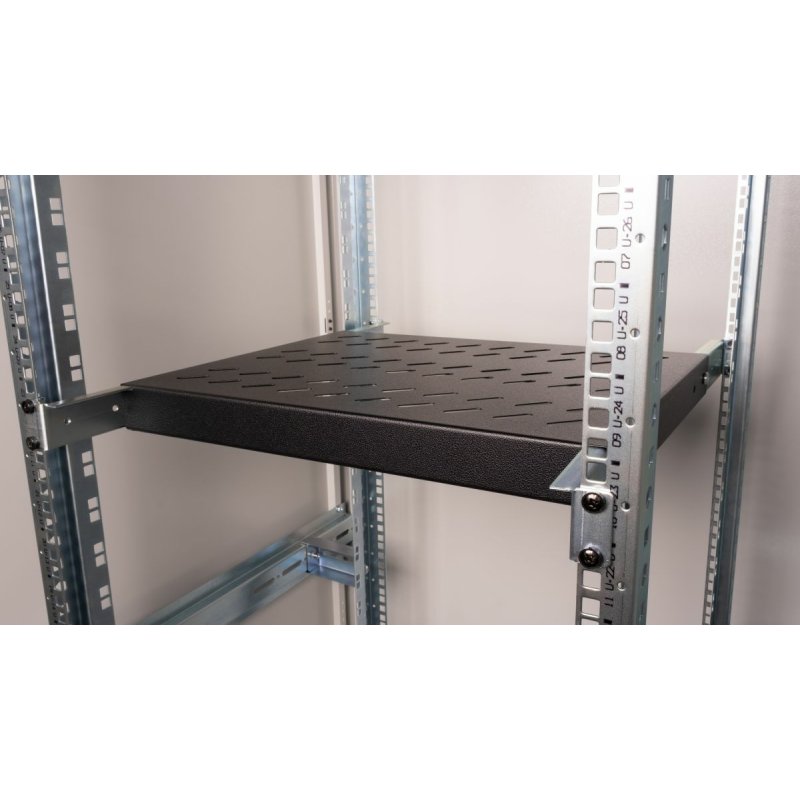 19" Fachboden var. für Serverschränke 35cm 1U schwarz