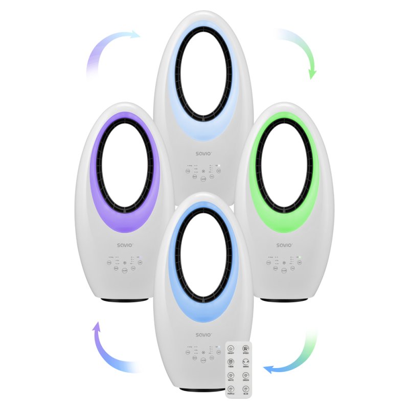 Savio AD-03 ventilateur Blanc