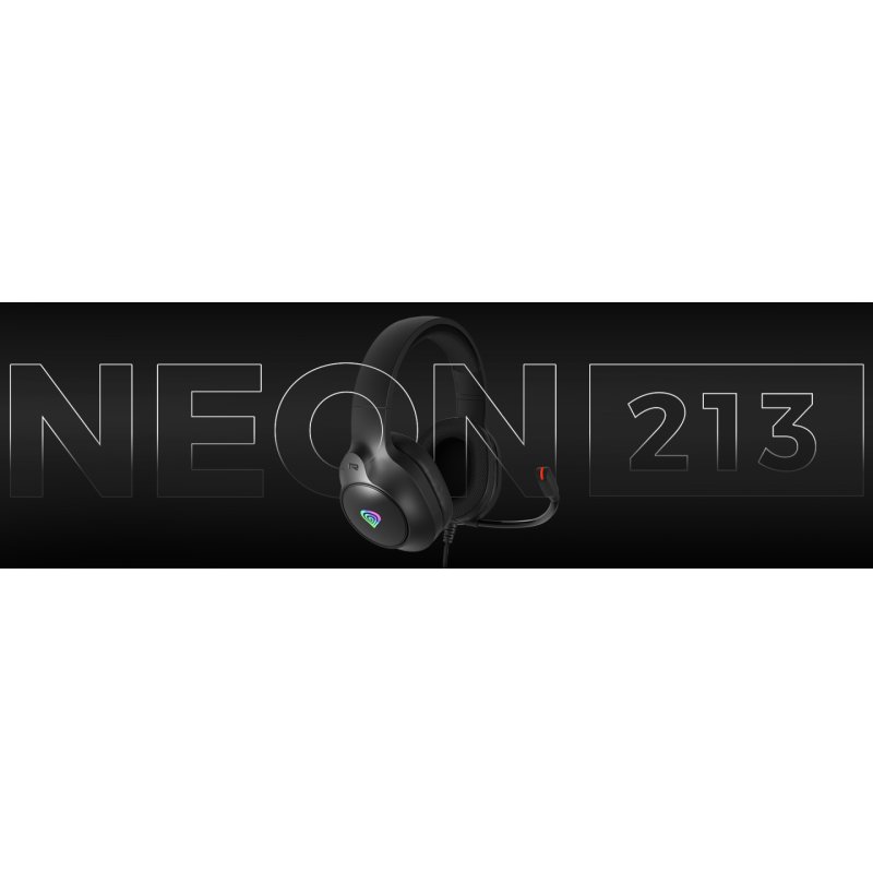 GENESIS NEON 213 Headset Wired Handheld Calls/Music USB Type-A Black