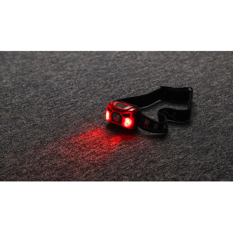 Montis Bateryjna latarka nagłowna z sensorem MT002 Rouge, Noir Lampe frontale LED