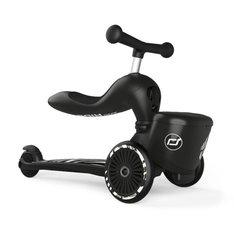 Scoot & Ride Highwaykick 1 LIFESTYLE 2W1 RIDER AND HOLIDAY WITH LOCKED STORAGE BAG 1-5 YEARS ZEBRA