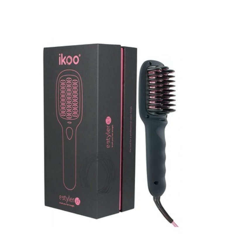 Ikoo E Styler Jet Beluga Black Travel Heated Brush