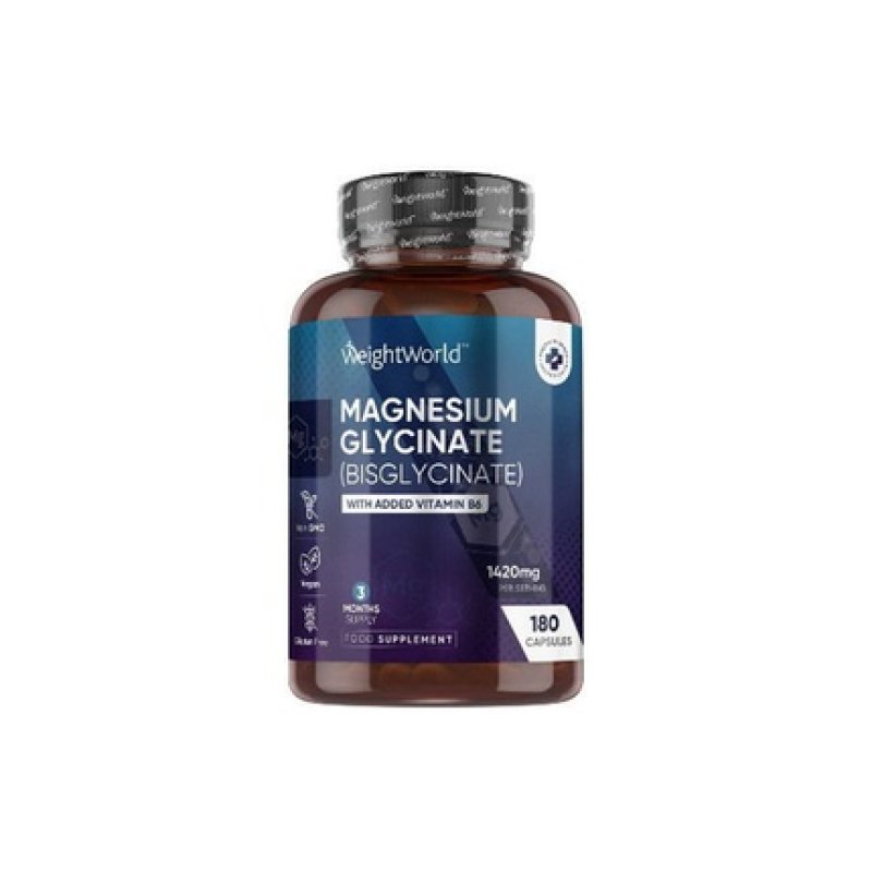 Weightworld Magnesium Glycinate With Vitamin B6 180 Capsules