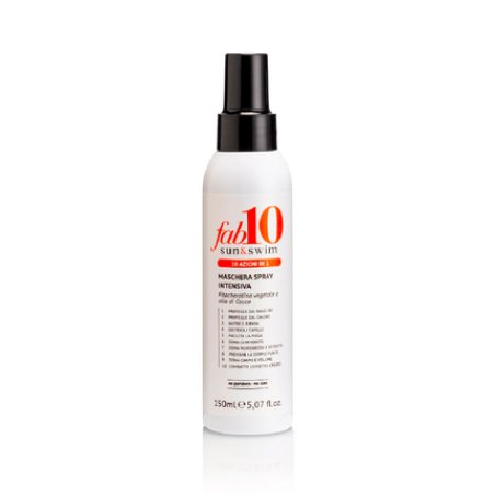 Fab10 Sun & Swim Mask Spray 10 In 1 150 Ml New