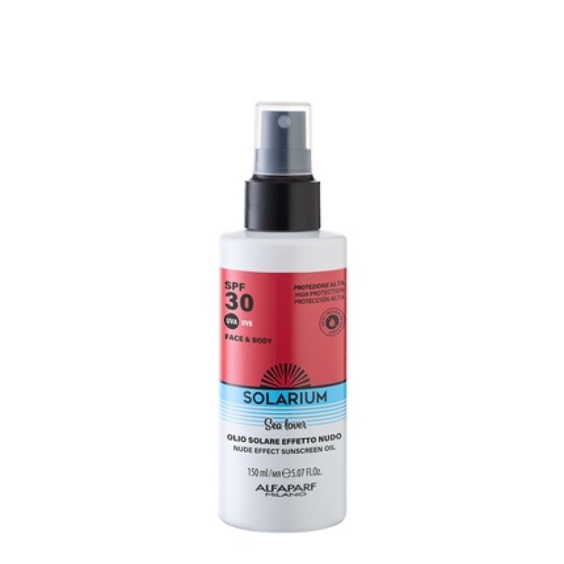 Solarium Spf 30 Naked Effect Solar Oil Face And Body 150ml