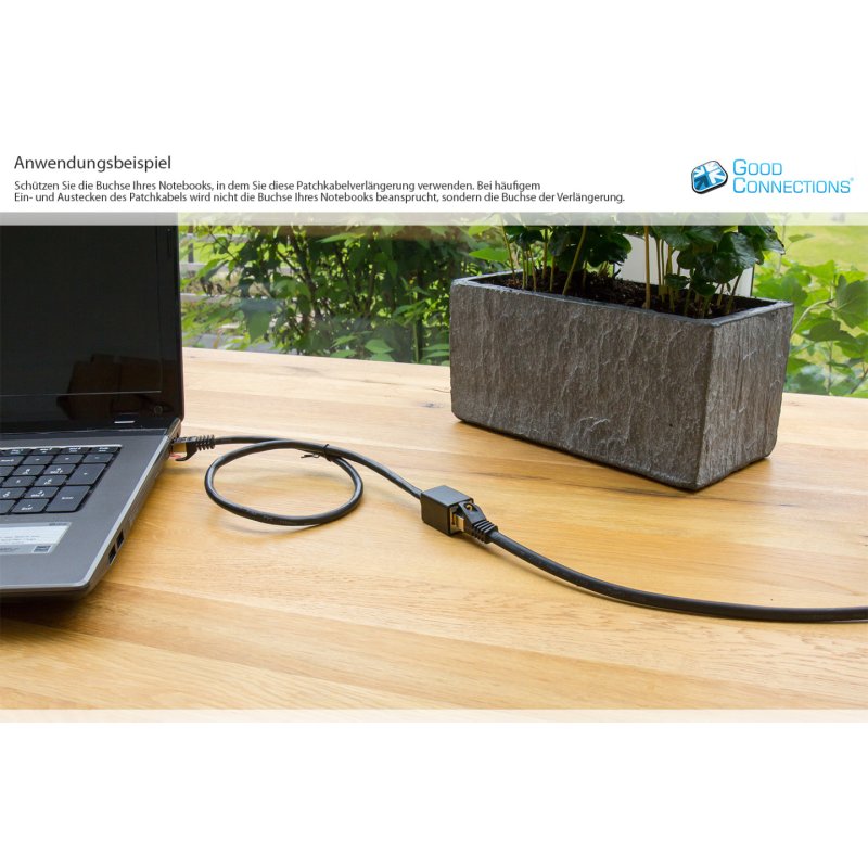 Good Connections Cat.6 Patchkabelverl. S/FTP schwarz 2m