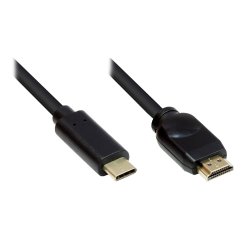 Good Connections Adapterkabel USB-C an HDMI 2.0 schw. 5m