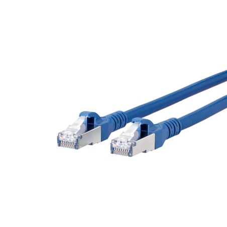 BTR NETCOM Cat6A, 0.5m networking cable Blue