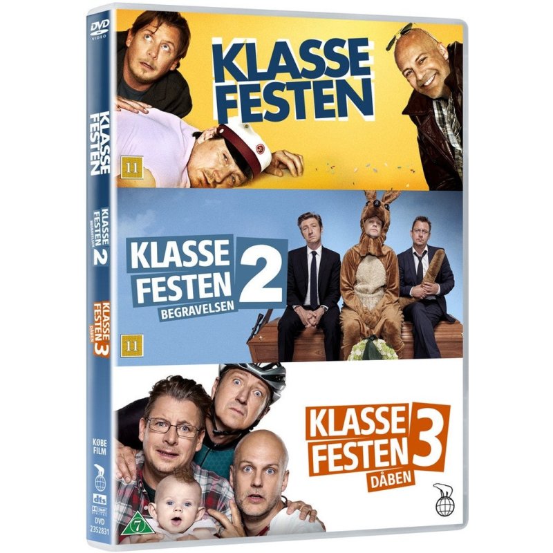 Klassefesten samlingen 1-3 (3-disc) - DVD