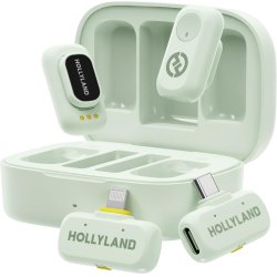 Hollyland - LARK A1 Microphones, with USB-C Lightning - Mint Green
