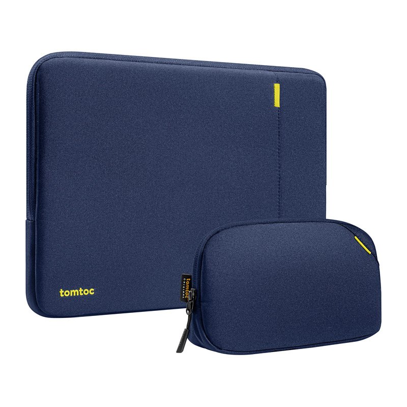 TOMTOC Defender-A13 Laptop Sleeve 14" Case Set (Navy Blue)