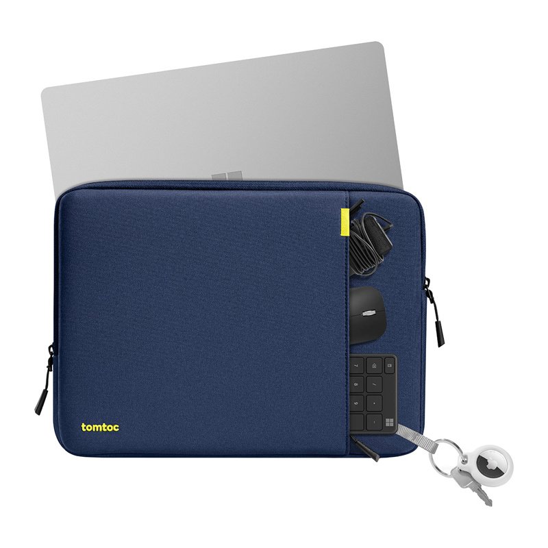 TOMTOC Defender-A13 Laptop Sleeve 14" Case Set (Navy Blue)