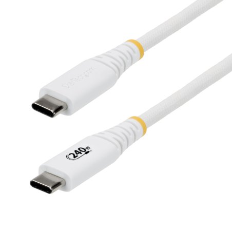 StarTech.com 2m (6ft) USB-C Charging Cable, Durable and Ultra-Flexible, 240W (5A) PD EPR, USB 2.0 Laptop Charger Cable,