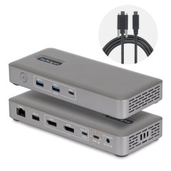 Dual-DP USB4 Dock 100W PD Driverless