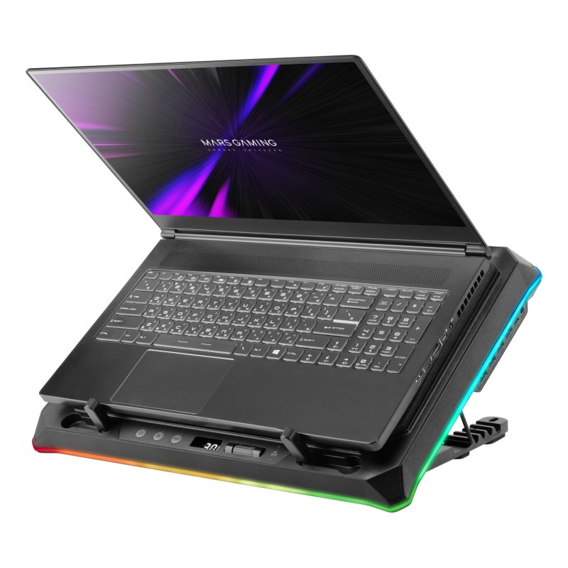 Mars Gaming MNBC-ULTRA système de refroidissement pour ordinateurs portables 45,7 cm (18") 2400 tr/min Noir