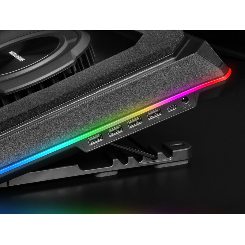 Mars Gaming MNBC-ULTRA laptop cooling pad 45.7 cm (18") 2400 RPM Black