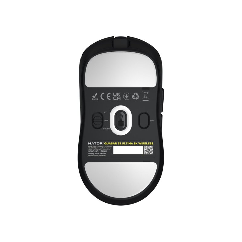 Souris sans fil Gamer Hator Quasar 3S Ultima 8K (Noir)