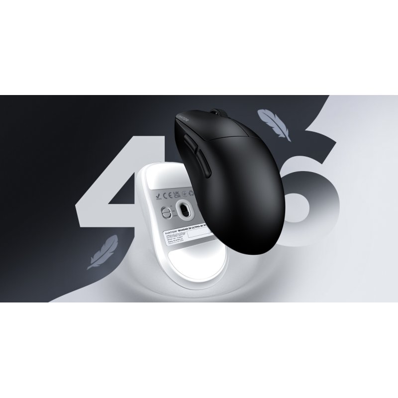 Souris sans fil Gamer Hator Quasar 3S Ultima 8K (Noir)