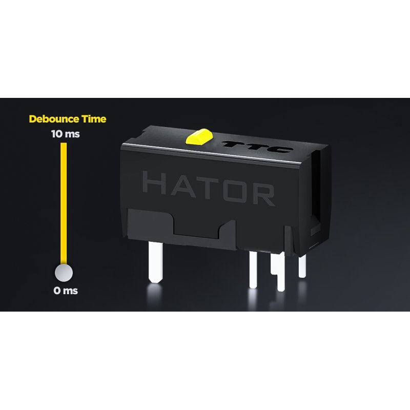 HATOR Quasar 3S Ultima 8K Wireless souris Gaming Droitier RF Wireless Bluetooth USB Type-C Optique 30000 DPI