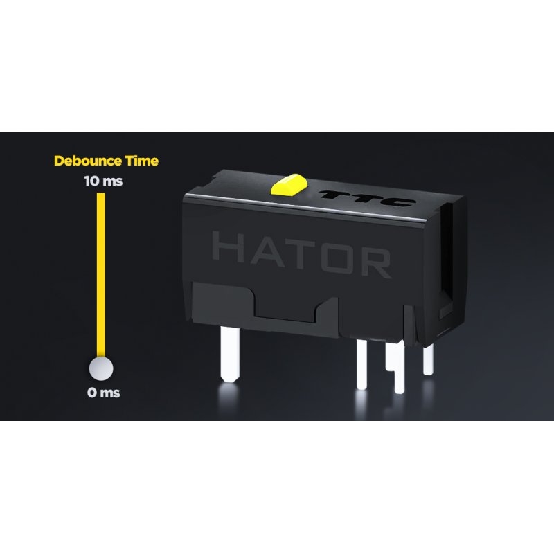 HATOR Quasar 3 Ultima 8K Wireless souris Gaming Droitier RF Wireless Bluetooth USB Type-C Optique 30000 DPI
