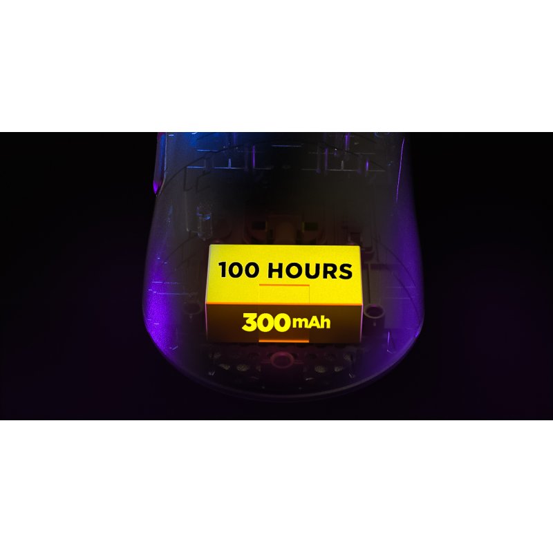 Souris sans fil Gamer Hator Quasar 3 Ultima 8K (Blanc/Vert)