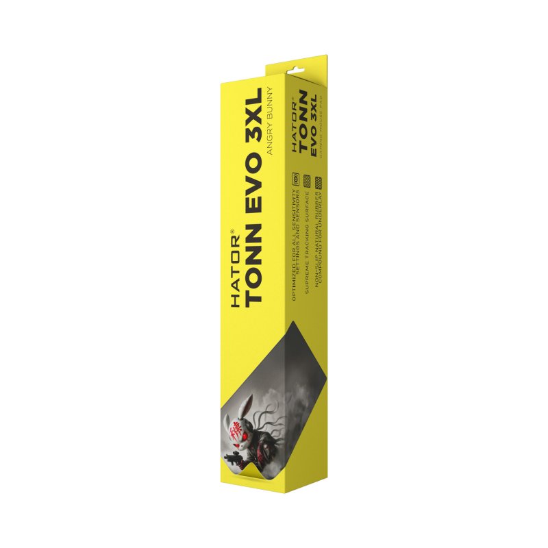 HATOR Tonn EVO 3XL Angry bunny Tapis de souris de jeu Multicolore
