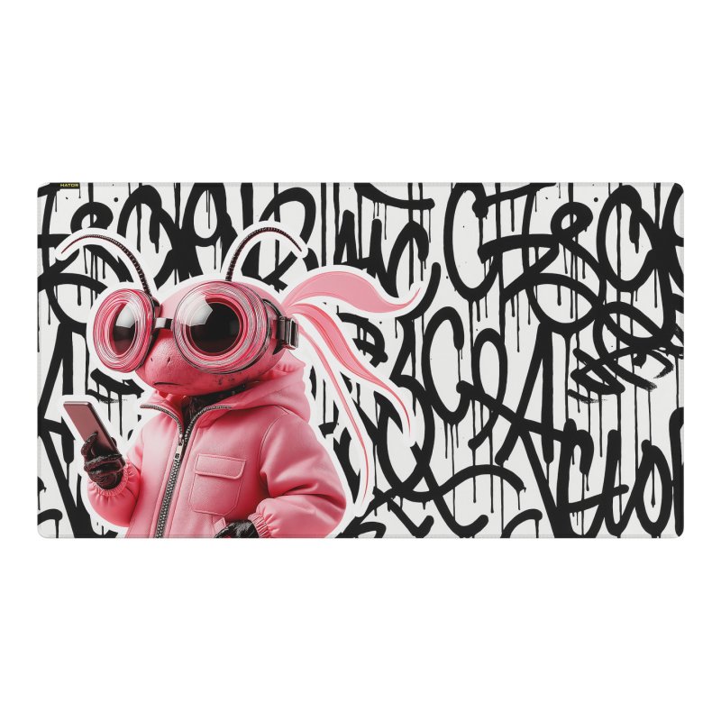 Tapis de Souris Hator Tonn Evo Dragonfly - Taille 3XL (Blanc/Noir)