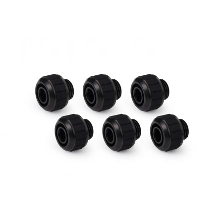 Alphacool Apex Grip SoftTube fitting 13/10mm G1/4 black Set 6 pcs