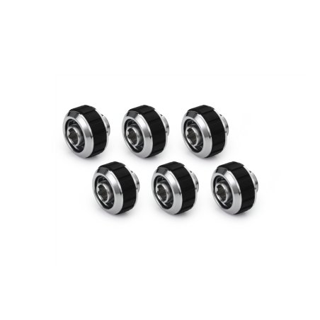 Alphacool Apex Grip SoftTube fitting 16/10mm G1/4 chrome Set 6 pcs