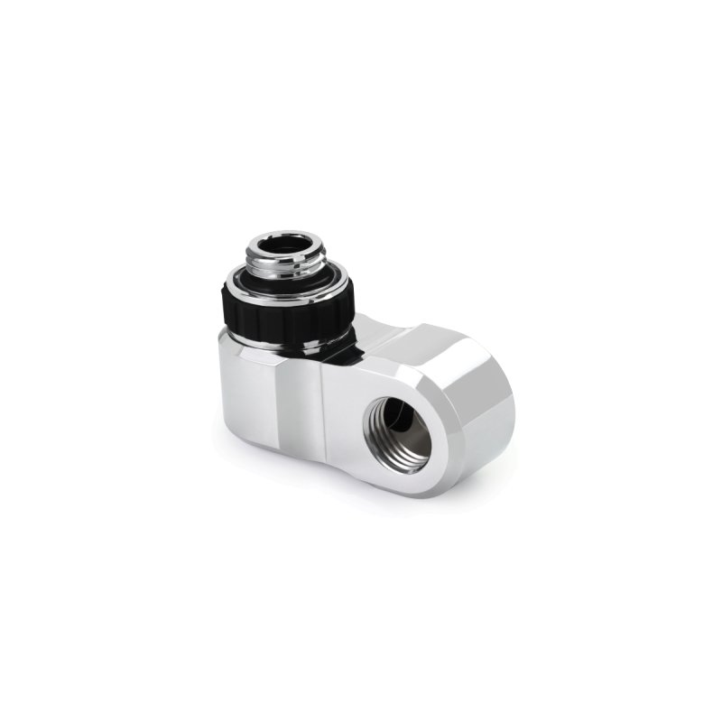 Alphacool Apex Grip offset 27mm 2x 90° OT/IT G1/4 rotatable chrome