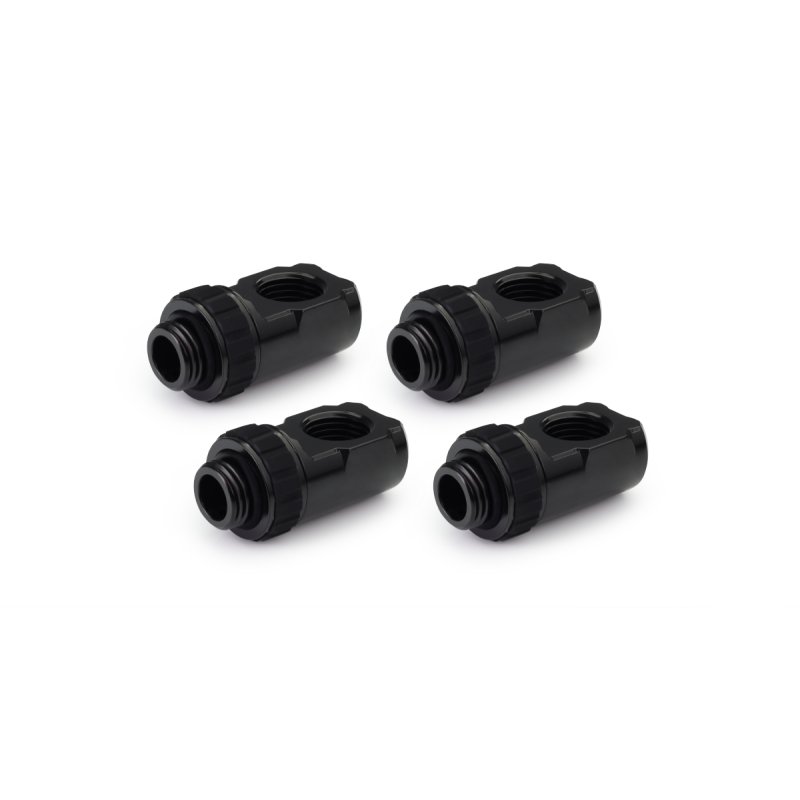 Alphacool Apex Grip adapter 90° OT/IT G1/4 rotatable black Set 4 pcs