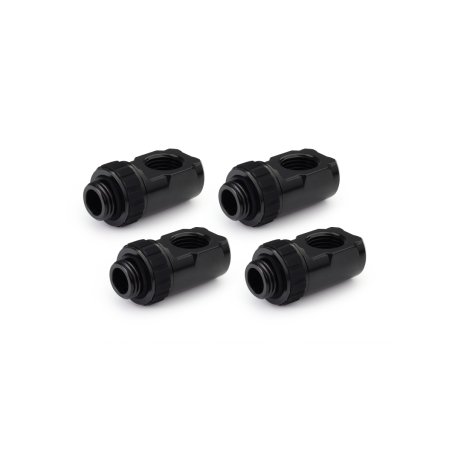 Alphacool Apex Grip adapter 90° OT/IT G1/4 rotatable black Set 4 pcs