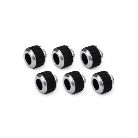 Alphacool Apex Grip HardTube fitting 13mm G1/4 chrome Set 6 pcs