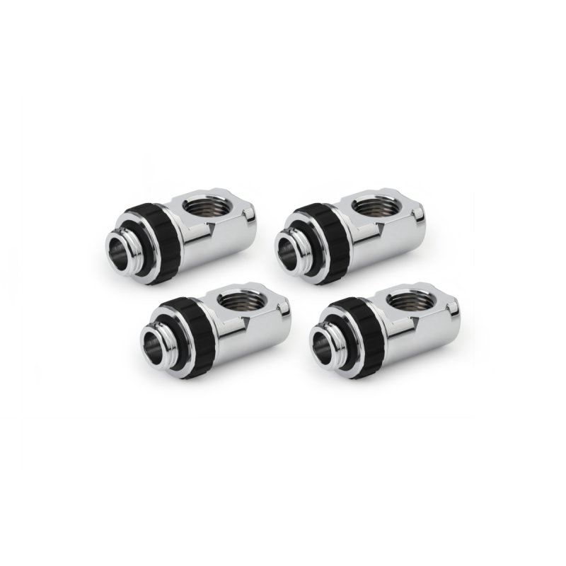 Alphacool Apex Grip adapter 90° OT/IT G1/4 rotatable chrome Set 4 pcs