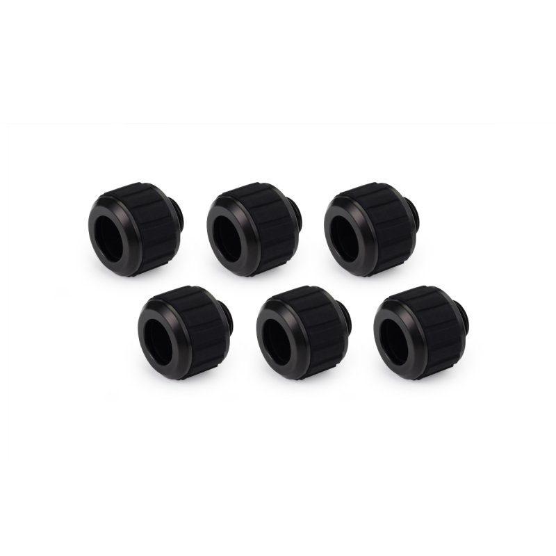 Alphacool Apex Grip HardTube fitting 13mm G1/4 black Set 6 pcs