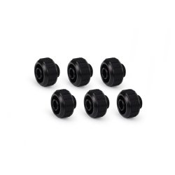 Alphacool Apex Grip SoftTube fitting 16/10mm G1/4 black Set 6 pcs