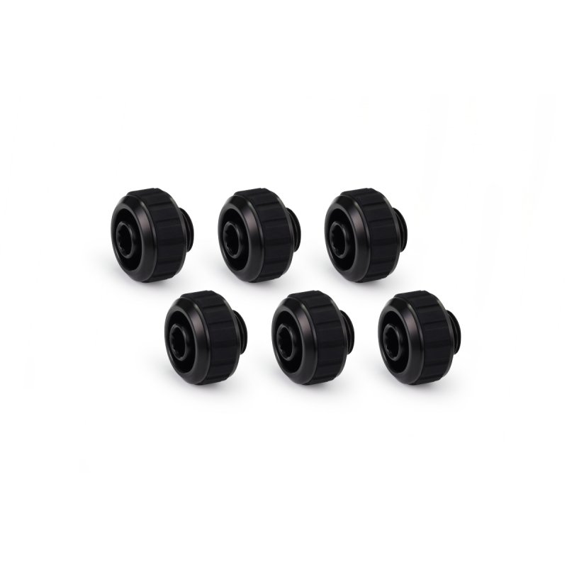 Alphacool Apex Grip SoftTube fitting 16/10mm G1/4 black Set 6 pcs