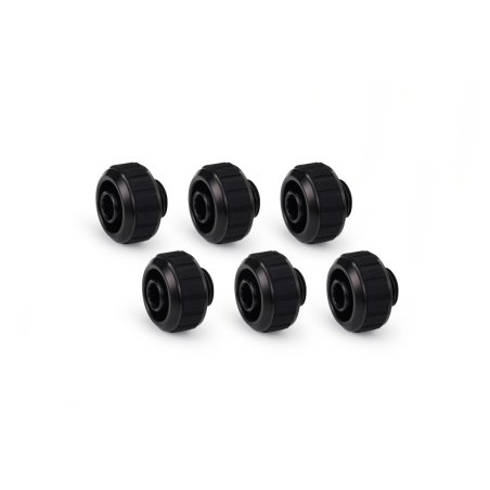 Alphacool Apex Grip SoftTube fitting 16/10mm G1/4 black Set 6 pcs