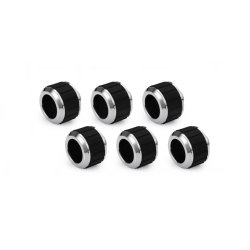 Alphacool Apex Grip HardTube fitting 16mm G1/4 chrome Set 6 pcs