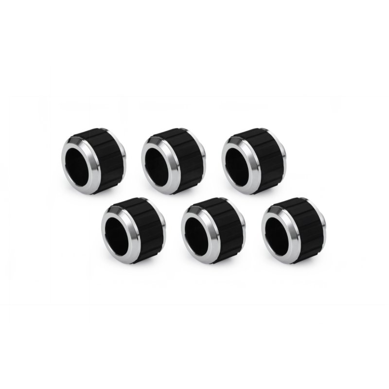 Alphacool Apex Grip HardTube fitting 16mm G1/4 chrome Set 6 pcs