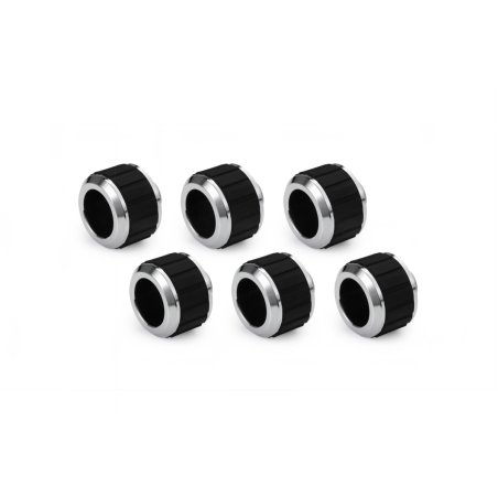 Alphacool Apex Grip HardTube fitting 16mm G1/4 chrome Set 6 pcs