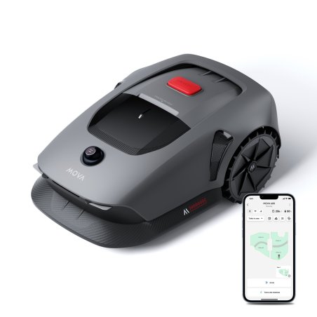 MOVA M600 KIT tondeuse à gazon Tondeuse à gazon robot Batterie Noir, Gris, Rouge